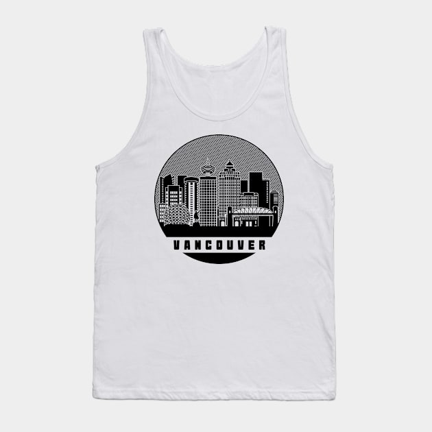 Vancouver Canada Skyline Tank Top by travel2xplanet